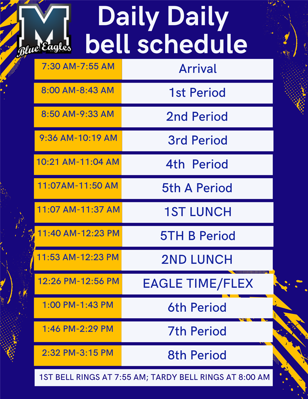 MHS Daily Bell Schedule